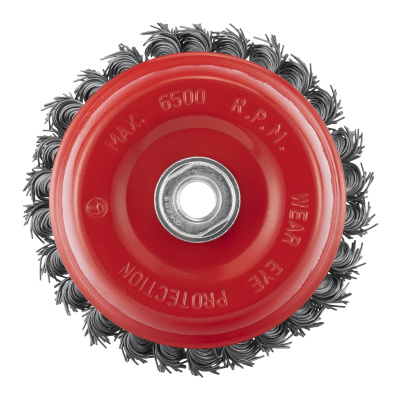 Щетка для УШМ, 125 мм, М14, "чашка", крученая проволока 0.8 мм Matrix по ценам производителя в Краснодаре с доставкой по всей России