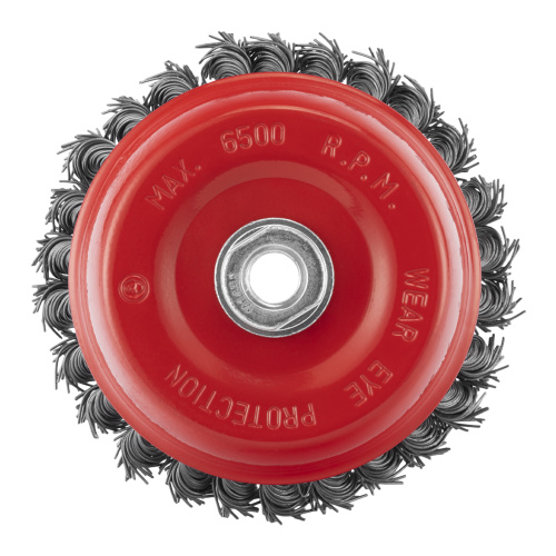 Щетка для УШМ, 125 мм, М14, "чашка", крученая проволока 0.8 мм Matrix по ценам производителя в Краснодаре с доставкой по всей России