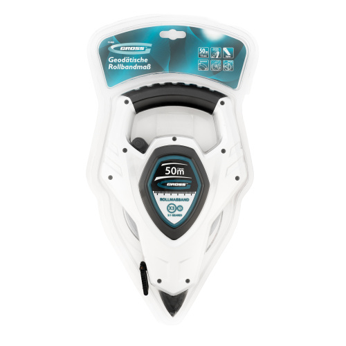Рулетка геодезическая 50 м х 13 мм, откр, корп, металлическая лента, Super-Нейлон, двусторонняя шкала Gross по ценам производителя в Краснодаре с доставкой по всей России