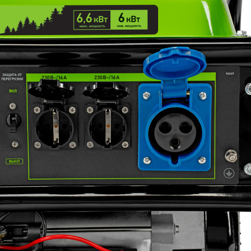 Генератор бензиновый БС-8000Э, 6,6 кВт, 230В, четырехтактный, 25 л, электростартер Сибртех по ценам производителя в Краснодаре с доставкой по всей России