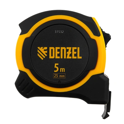 Рулетка 5м х 25мм, двухкомп. корпус, магнитный обрезиненный зацеп Denzel по ценам производителя в Краснодаре с доставкой по всей России