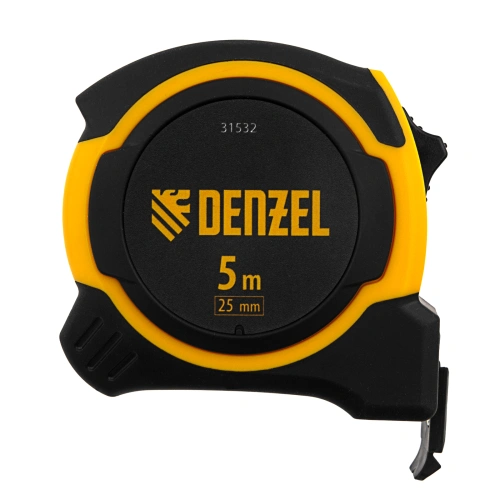 Рулетка 5м х 25мм, двухкомп. корпус, магнитный обрезиненный зацеп Denzel по ценам производителя в Краснодаре с доставкой по всей России