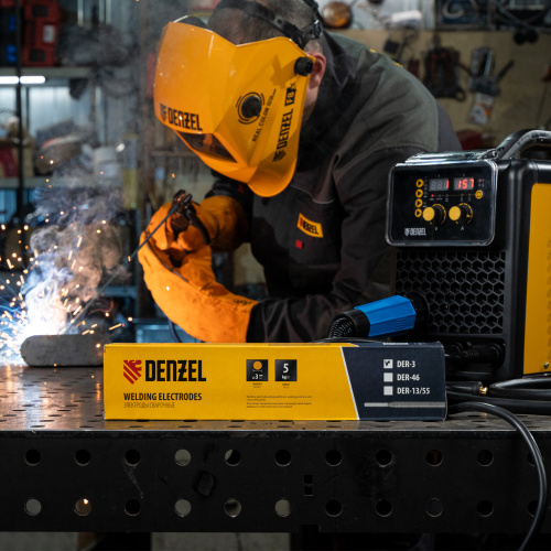Электроды DER-3, диам. 3 мм, 5 кг, рутиловое покрытие Denzel по ценам производителя в Краснодаре с доставкой по всей России