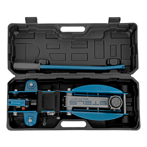 Домкрат гидравлический подкатной с фиксатором, 2.5 т, Safety Pin, 140-385 мм, в кейсе Stels по ценам производителя в Краснодаре с доставкой по всей России