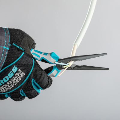 Длинногубцы прямые 205 мм, трехкомпонентные рукоятки Gross по ценам производителя в Краснодаре с доставкой по всей России