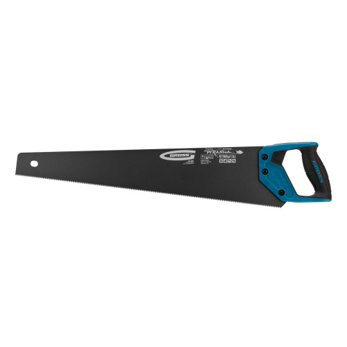 Ножовка по дереву "Piranha", 550 мм, 11-12 TPI, зуб-3D, каленый зуб, тефлоновое покрытие полотна, двухкомпонентная рукоятка Gross по ценам производителя в Краснодаре с доставкой по всей России