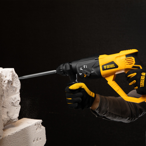 Перфоратор электрический RH-1050-26, SDS-plus, 1050 Вт, 3.2 Дж, 3 плюс 1 режим Denzel по ценам производителя в Краснодаре с доставкой по всей России