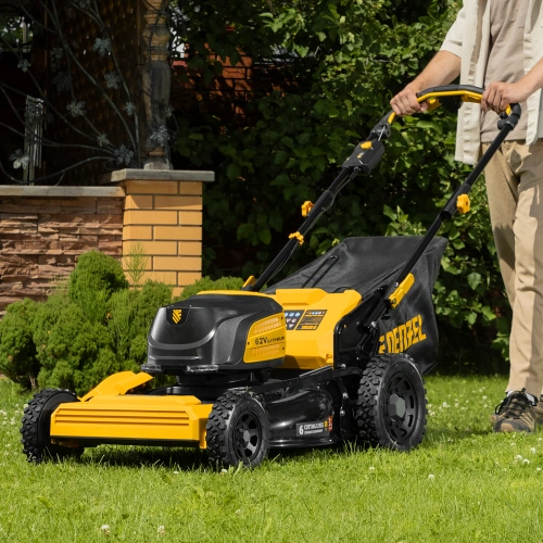 Газонокосилка аккумуляторная бесщет., RLMS560-62, привод, 560 мм, Li-ion, 62В Denzel по ценам производителя в Краснодаре с доставкой по всей России