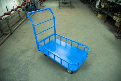 Тележка платформенная TOR ТП-МБ (600х1000) с бортами (колеса 160 мм) по ценам производителя в Краснодаре с доставкой по всей России