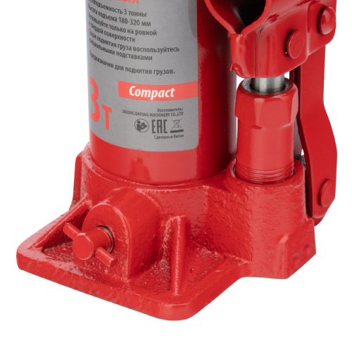 Домкрат гидравлический бутылочный 3т, h подъема 180-320 мм Sparta Compact по ценам производителя в Краснодаре с доставкой по всей России