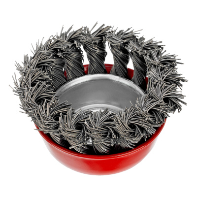 Щетка для УШМ, 65 мм, М14, "чашка", крученая проволока 0.5 мм Matrix по ценам производителя в Краснодаре с доставкой по всей России