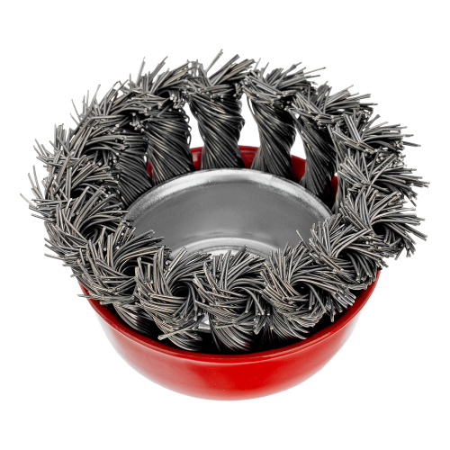 Щетка для УШМ, 65 мм, М14, "чашка", крученая проволока 0.5 мм Matrix по ценам производителя в Краснодаре с доставкой по всей России