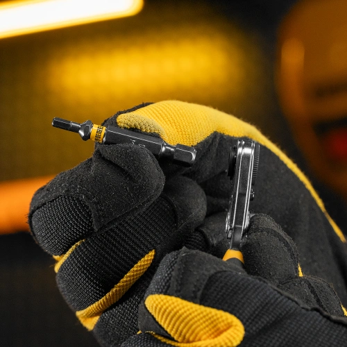 Ключ-трещотка для бит 1/4", 52 зуба, CrMo, адаптер для торцевых головок Denzel по ценам производителя в Краснодаре с доставкой по всей России