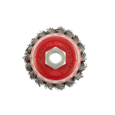 Щетка для УШМ, 75 мм, М14, "чашка", двухрядная, крученая проволока 0.8 мм Matrix по ценам производителя в Краснодаре с доставкой по всей России