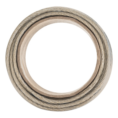 Трос металлополимерный прозрачный ПР-6.0, толщина 6.0 мм, моток 20 метров Сибртех по ценам производителя в Краснодаре с доставкой по всей России