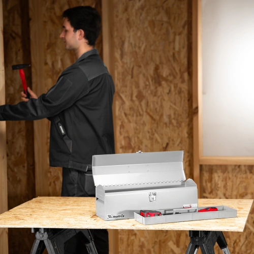 Ящик для инструмента, 484 х 154 х 165 мм, металлический Matrix по ценам производителя в Краснодаре с доставкой по всей России