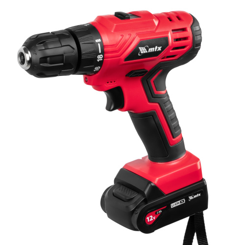 Дрель-шуруповерт аккумуляторная MCDL-12-02, Li-Ion, 12 В, 2 акк. MTX по ценам производителя в Краснодаре с доставкой по всей России