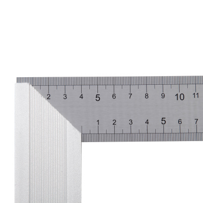 Угольник стальной 300 мм, нержавеющая сталь, градуировка, алюминиевое основание Denzel по ценам производителя в Краснодаре с доставкой по всей России