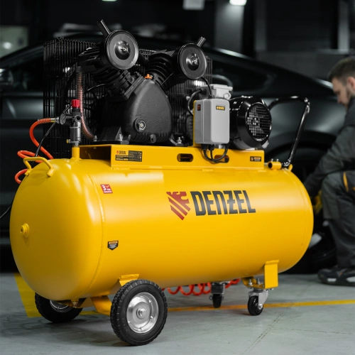 Компрессор воздушный BCI3000-T/200, ременный привод , 3.0 кВт, 200 литров, 530 л/мин Denzel по ценам производителя в Краснодаре с доставкой по всей России