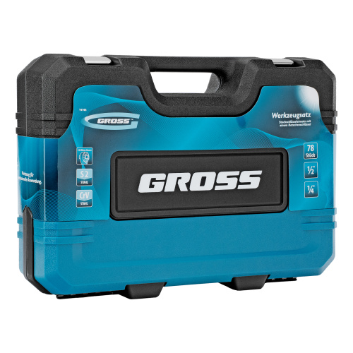 Набор инструментов, 1/4", 1/2", CrV, 120 зубьев, 78 предметов Gross по ценам производителя в Краснодаре с доставкой по всей России