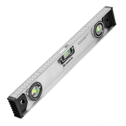 Уровень алюминиевый "Рельс", 400 мм, 3 глазка (1 поворотный) Matrix по ценам производителя в Краснодаре с доставкой по всей России