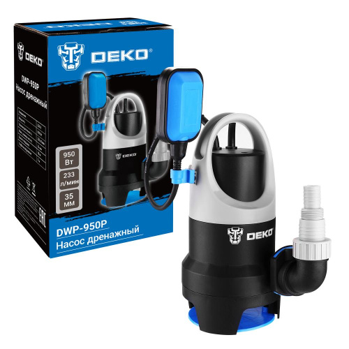 Насос дренажный DEKO DWP-950P (грязевая, поплавок, 220В, 950Вт, пластик) по ценам производителя в Краснодаре с доставкой по всей России
