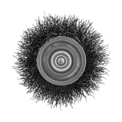 Щетка для дрели, 65 мм, Чашка, со шпилькой , нержавеющая витая проволока Denzel по ценам производителя в Краснодаре с доставкой по всей России