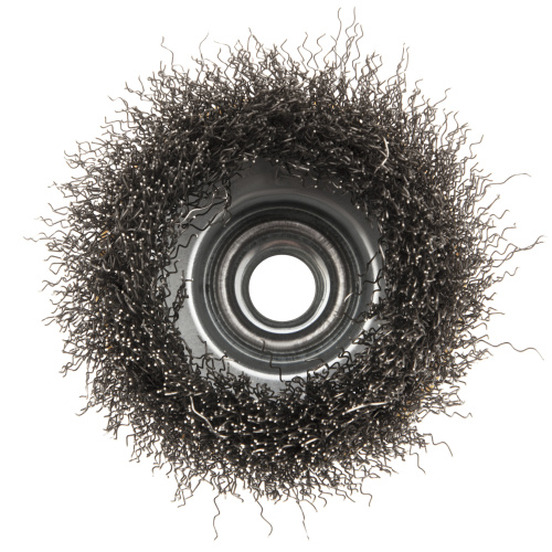 Щетка для УШМ, 75 мм, "Чашка", витая нержавеющая проволока 0.3 мм, М14 Denzel по ценам производителя в Краснодаре с доставкой по всей России