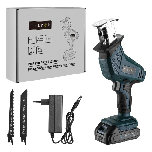 Пила сабельная аккумуляторная Zitrek ZKRS20 PRO, 20В, 1x2.0Ач по ценам производителя в Краснодаре с доставкой по всей России