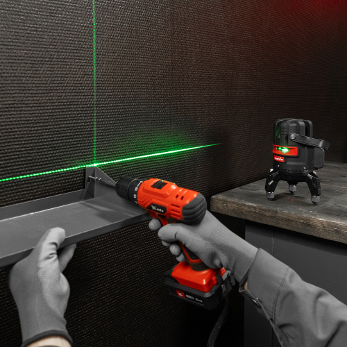 Лазерный уровень ML 06 Green, 30 м, 520 нм, аккумулятор Li 2800 мАч, резьба 5/8" Matrix по ценам производителя в Краснодаре с доставкой по всей России