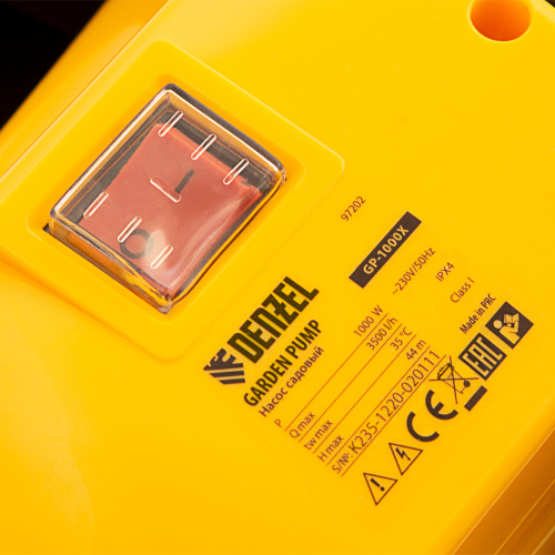 Садовый поверхностный насос GP 1000Х, 1000 Вт, 3500 л/ч, подъем 44 м, нержавейка Denzel по ценам производителя в Краснодаре с доставкой по всей России