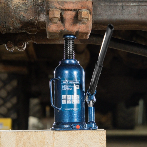 Домкрат гидравлический бутылочный, 16 т, h подъема 227-457 мм Stels по ценам производителя в Краснодаре с доставкой по всей России