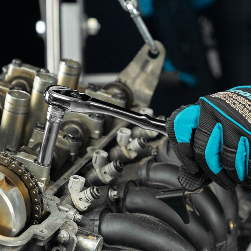 Ключ-трещотка 3/8", CrV, 90 зубьев, усиленный, хром Gross по ценам производителя в Краснодаре с доставкой по всей России