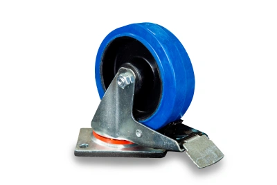 Колесо поворотное резина SRCLb 63 160 мм с тормозом (F) по ценам производителя в Краснодаре с доставкой по всей России