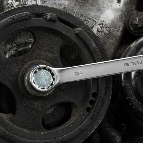 Набор ключей комбинированных, 8-19 мм, 8 шт, CrV, матовый хром Stels по ценам производителя в Краснодаре с доставкой по всей России