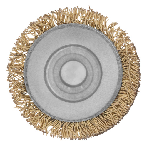 Щетка для дрели, 30 мм, плоская со шпилькой, латунированная витая проволока Matrix по ценам производителя в Краснодаре с доставкой по всей России