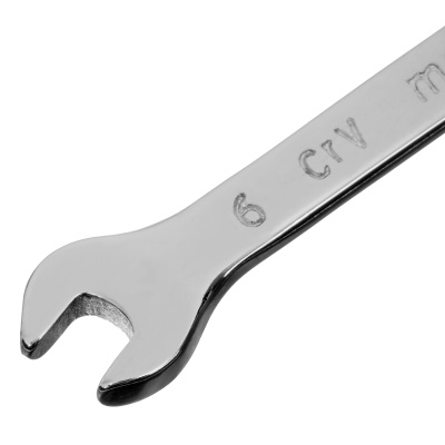 Ключ комбинированный, 6 мм, CrV, полированный хром Matrix по ценам производителя в Краснодаре с доставкой по всей России