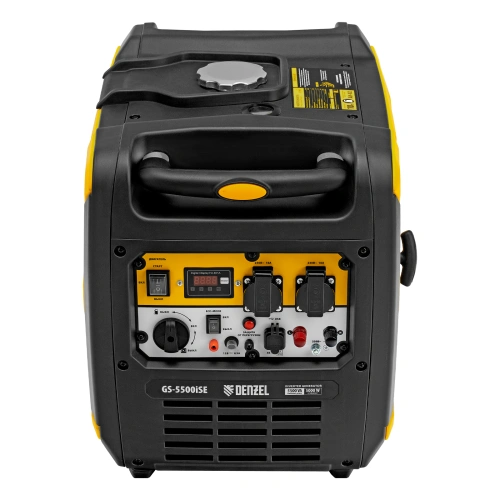 Генератор инверторный GS-5500iSE, 5,5 кВт, 230 В, закрытый корпус,электростартер Denzel по ценам производителя в Краснодаре с доставкой по всей России