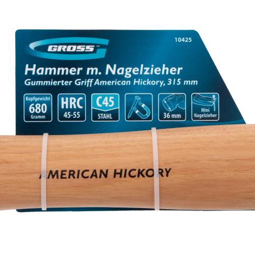 Молоток-гвоздодер, 680 г, угол 75, магнит, обрезиненная рукоятка AMERICAN HICKORY GROSS по ценам производителя в Краснодаре с доставкой по всей России