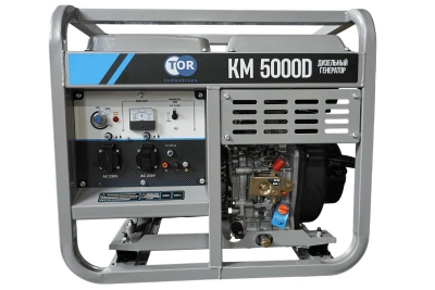 Генератор дизельный 5,0 кВт 220В с электростартером и колесами TOR KM5000D купить в Москве с доставкой по всей России | ProtosMarket.ru