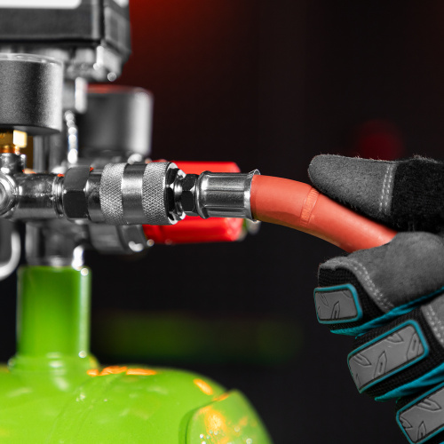 Шланг пневматический резиновый, 10 x 16 мм, 24 бар, армированный, быстросъемное соединение, 10 м Stels по ценам производителя в Краснодаре с доставкой по всей России