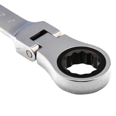 Ключ комбинированный трещоточный, 27 мм, CrV, шарнирный, зеркальный хром Matrix по ценам производителя в Краснодаре с доставкой по всей России