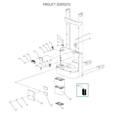 Зарядное устройство для штабелеров SDR 1-1,2 т, SDR1635 Li-ion (24В, 15А) по ценам производителя в Краснодаре с доставкой по всей России