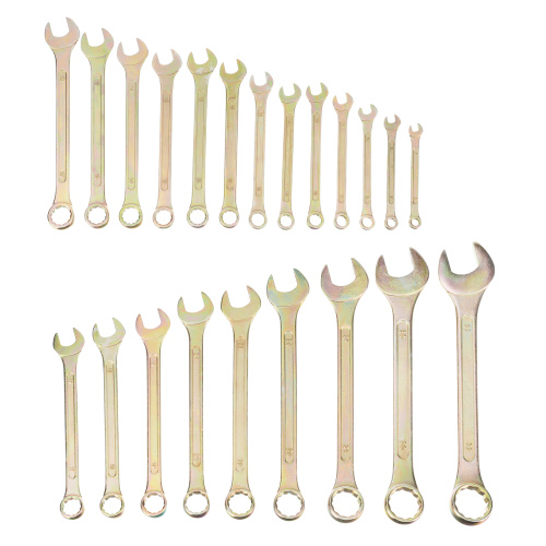 Набор ключей комбинированный 6-32 мм, 22 шт, желтый цинк Сибртех по ценам производителя в Краснодаре с доставкой по всей России