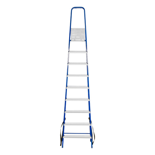 Стремянка, 9 ступеней, стальной профиль, алюминиевые ступени Сибртех по ценам производителя в Краснодаре с доставкой по всей России