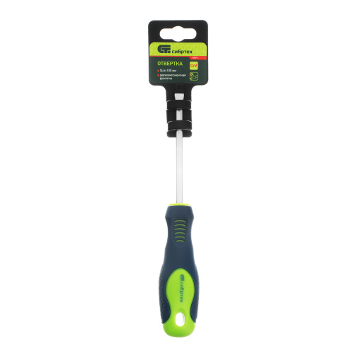 Отвертка, SL6 х 100 мм, CrV, двухкомпонентная рукоятка Сибртех по ценам производителя в Краснодаре с доставкой по всей России