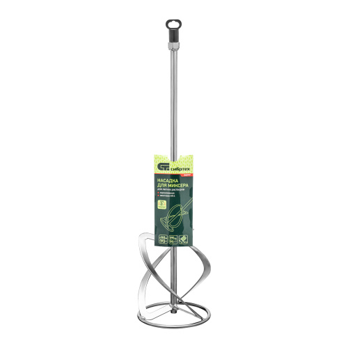 Насадка для миксера, для легких растворов, 160 х 590 мм, оцинкованная, хвостовик резьба М14 Сибртех по ценам производителя в Краснодаре с доставкой по всей России