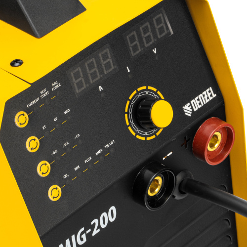 Аппарат инвертор. полуавтомат. cварки IMIG-200, 200 А, ПВ 60%, катушка 5 кг Denzel по ценам производителя в Краснодаре с доставкой по всей России