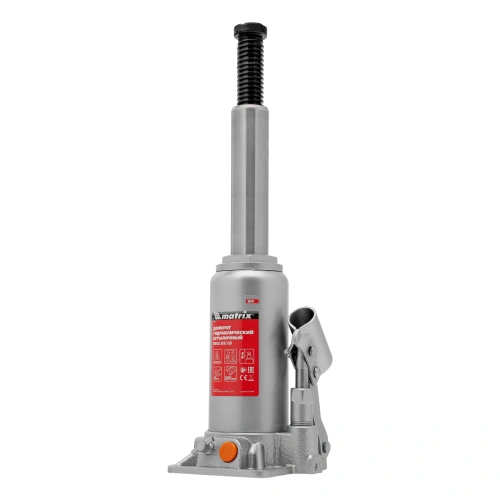 Домкрат гидравлический бутылочный, 5 т, h подъема 197-382 мм Matrix по ценам производителя в Краснодаре с доставкой по всей России