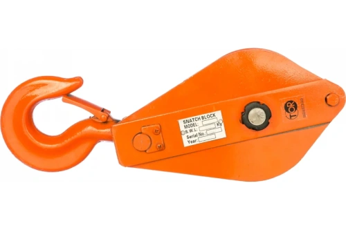 Блок монтажный однорольный с крюком TOR 5 т с откидной щекой (S) по ценам производителя в Краснодаре с доставкой по всей России